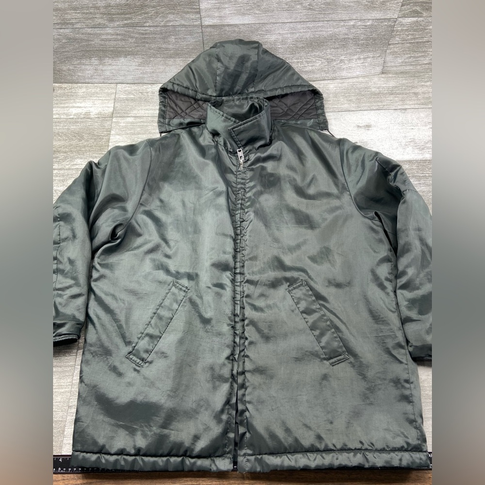 VTG Unitog PolarCoat Jacket Parka Talon Zip Removable Hood USA Made XL 46-48 Reg